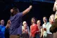 MUSIC FOR OUR TIMES: Disraeli leads the singing at Edinburgh