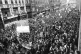 A huge demonstration against the Vietnam war in Grosvenor Sq