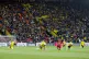 SETTING AN EXAMPLE: Watford’s and Norwich City players tak
